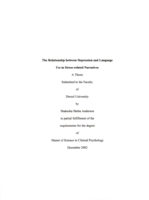 The relationship between depression and language use in stress-related narratives