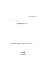 Availability and liquid phase stability