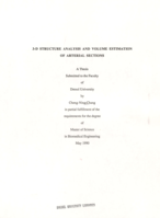 3-D structure analysis and volume estimation of arterial sections