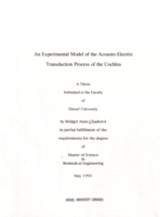 An experimental model of the acousto-electric transduction process of the cochlea
