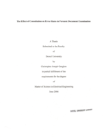 The effect of consultation on error rates in forensic document examination