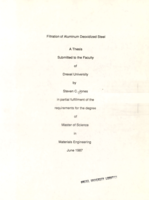 Filtration of aluminum deoxidized steel