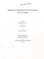 Application of model based control techniques to an XY table