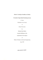 Relative tracking of satellites in orbital formation using global positioning system