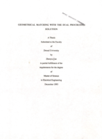 Geometrical matching with the dual Procrustes solution