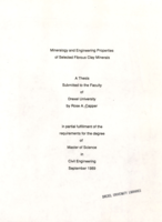 Mineralogy and engineering properties of selected fibrous clay minerals