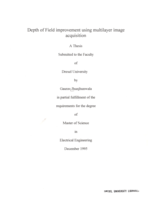 Depth of field improvement using multilayer image acquisition