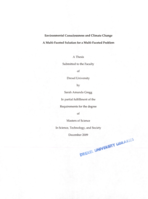 Environmental consciousness and climate change: a multi-faceted solution for a multi-faceted problem