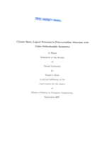 Closure space logical networks in polycrystalline materials with cubic orthorhombic symmerty