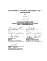 Mechanisms of antifungal drug resistance in Candida species