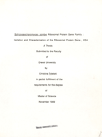 Schizosaccharomyces pombe ribosomal protein gene family: isolation and characterization of the ribosomal protein gene, KD4