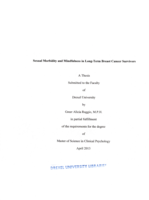 Sexual morbidity and mindfulness in long-term breast cancer survivors