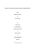 Summation of turbulent and geometrical contributions to Doppler bandwidth