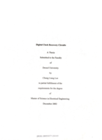 Digital clock recovery circuits