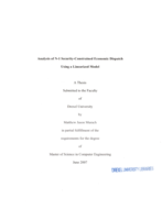 Analysis of N-1 security-constrained economic dispatch using a linearized model