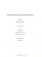 Developing broadband single-wavelength NIR spectroscopy system