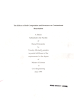 The effects of soil composition and structure on contaminant retardation