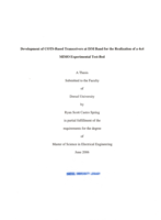 Development of COTS-based transceivers at ISM band for the realization of a 4x4 MIMO experimental test-bed