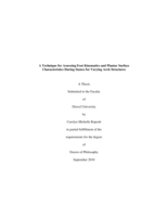 A technique for assessing foot kinematics and plantar surface characteristics during stance for varying arch structures