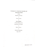 Development of a steady-state intracellular pH measurement method