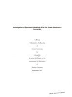 Investigation of stochastic modeling of DC-DC power electronics converters