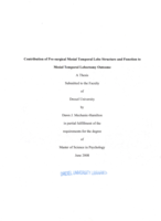 Contribution of pre-surgical mesial temporal lobe structure and function to mesial temporal lobectomy outcome