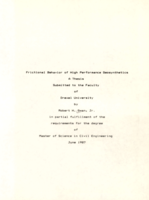 Frictional behavior of high performance geosynthetics