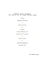 Modeling acoustic propagation using improved and new angular spectrum method
