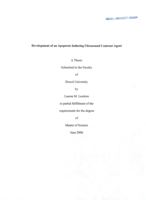 Development of an apoptosis inducing ultrasound contrast agent