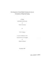 Development of food model systems for use in evaluation of deep-fat frying