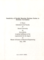 Sensitivity of parallel Bayesian decision fusion to decision correlation