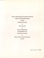 A study of matched filtering and estimation/classification to detect acceleration induced blackout