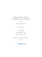 Enabling multi-agent coordination in stochastic peer-to-peer environments