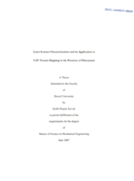 Laser scanner characterization and its application to UAV terrain mapping in the presence of obscurants