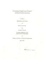 Centralized supervisory control of discrete-event systems