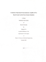 Evaluation of operational transconductance amplifier (OTA) based circuits used for power systems emulation