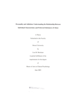 Personality and addiction: understanding the relationship between individual characteristics and preferred substances of abuse