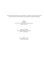 The relationship between exposure to Western trauma discourse and the nature and severity of traumatic stress symptoms