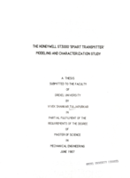 The Honeywell ST3000 'smart transmitter' modeling and characterization study
