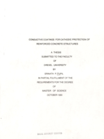 Conductive coatings for cathodic protection of reinforced concrete structures