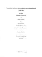 Teleoperation platform for micromanipulation and characterization of single cells