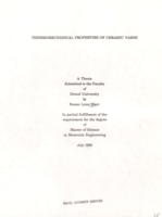 Thermomechanical properties of ceramic yarns