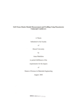Soft-tissue elastic moduli measurement and profiling using piezoelectric unimorph cantilevers