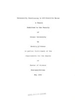 Personality functioning in HIV-positive males