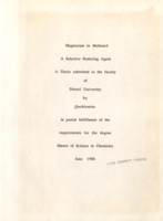 Magnesium in methanol: a selective reducing agent