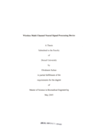 Wireless multi channel neural signal processing device