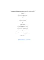 Avoidance and depression among socially anxious adults