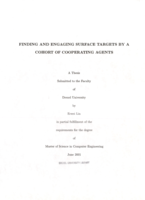 Finding and engaging surface targets by a cohort of cooperating agents