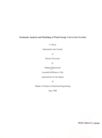 Stochastic analysis and modeling of wind energy conversion systems