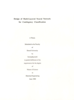 Design of multi-layered neural network for contingency classification